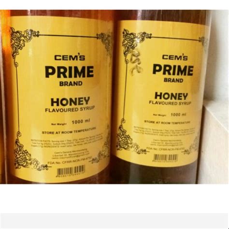 Cems Prime Honey Flavoured Syrup 1L Shopee Philippines