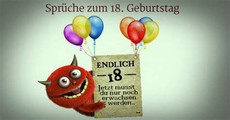 In den hochburgen düsseldorf, köln und mainz finden an diesem tag die großen sog. Lustige Spruche Zum 18 Geburtstag - Calendario 2021