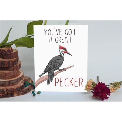 Woodpecker Card Funny Valentine S Day Cards Crude Valentines Card Pun Valentines Card Cards