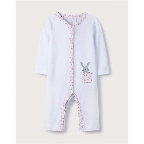 Bunny Pocket Sleepsuit Baby And Childrens Sale The White Company Uk