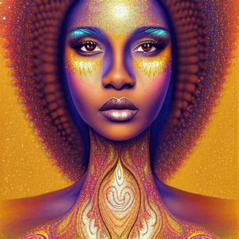 Beautiful Brown Skin Woman 3d Art · Creative Fabrica