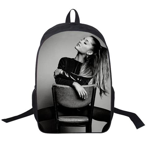 Hot Singer Ariana Grande Pop Stars School Bags For Teenagers Women Men