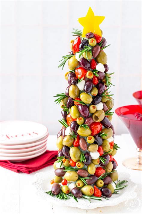 Olive Christmas Tree Appetizer Recipe Fruit Christmas Tree