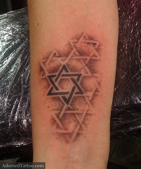 Therefore, it is far less common for a star of david tattoo to symbolize the jewish faith. Dotwork St David's star tattoo | Star of david tattoo ...