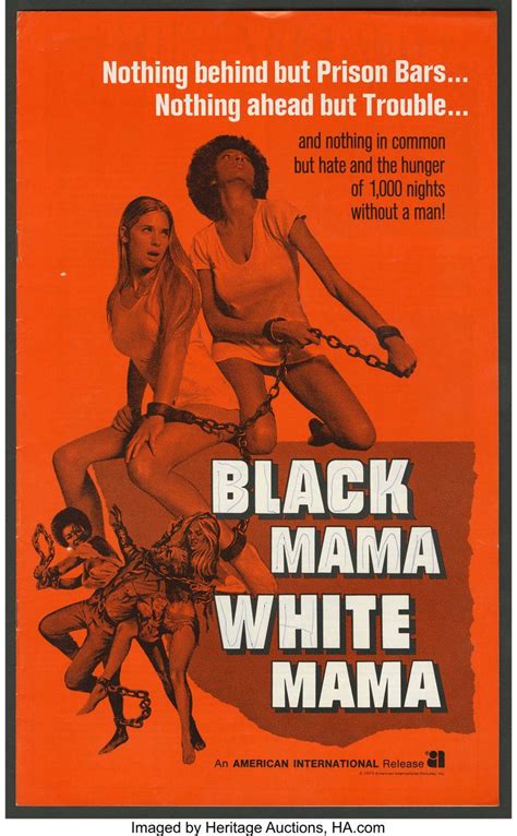 A Movie Poster For The Film Black Mama White Mama Starring Two Women In Chains