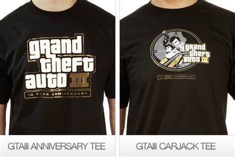 Gtaiii Anniversary T Shirts Now Added To The Rockstar Warehouse