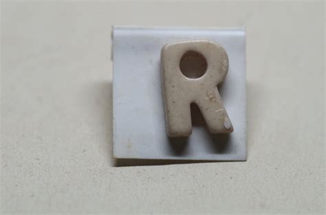 Vintage Alphabet Pins Put This On
