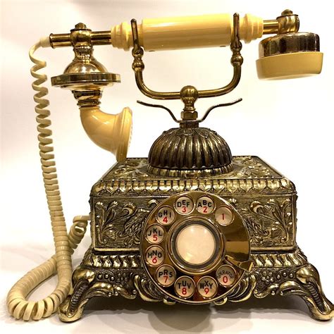 Vintage Ornate Bronze Victorian Rotary Telephone Boogie