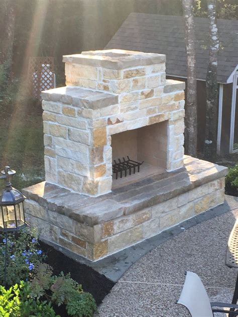 Pima Ii Diy Outdoor Fireplace Construction Plan Etsy Diy Outdoor