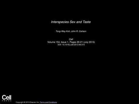 Interspecies Sex And Taste Ppt Download