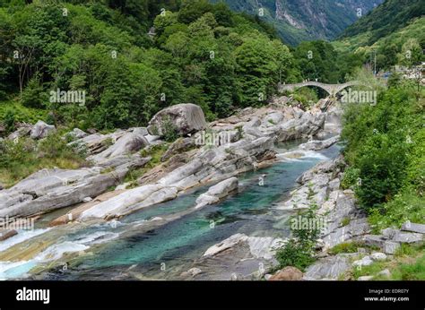 Verzasca Valley Switzerland Stock Photo Alamy