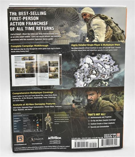 Call Of Duty Black Ops Bradygames Official Strategy Guide Ps Pc Xbox