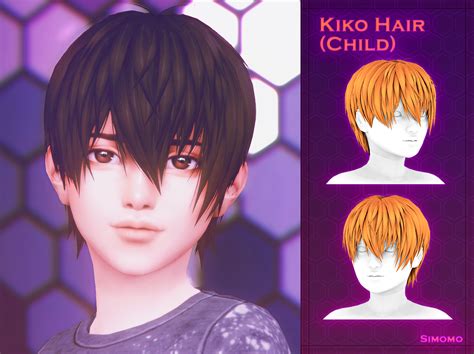 Simomo Cc Kiko Hair Child Conversion 200 Emily Cc Finds