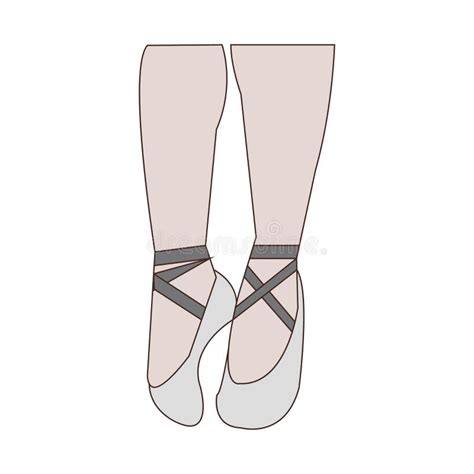 Vector Illustration Of Female Ballet Shoes Stock Vector Illustration