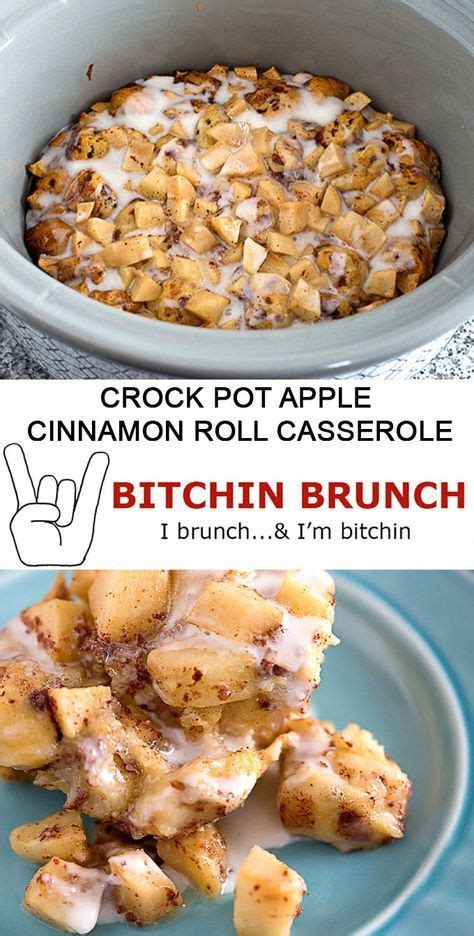 Here are 21 delicious recipes for the entire family to enjoy. Crock pot apple cinnamon roll casserole | Recipe | Breakfast crockpot recipes, Crockpot ...