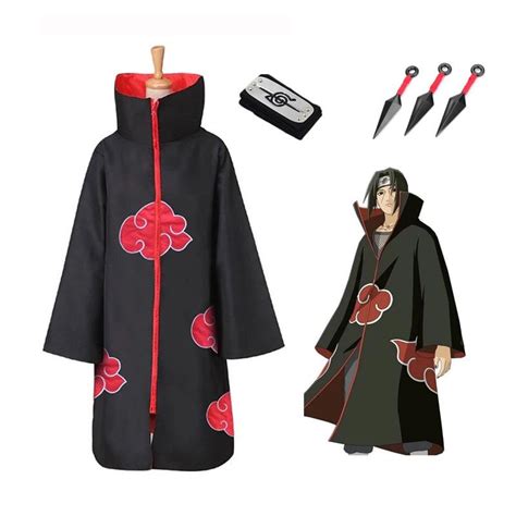 Anime Naruto Cosplay Costume With Hoodie And Two Knives For Sale