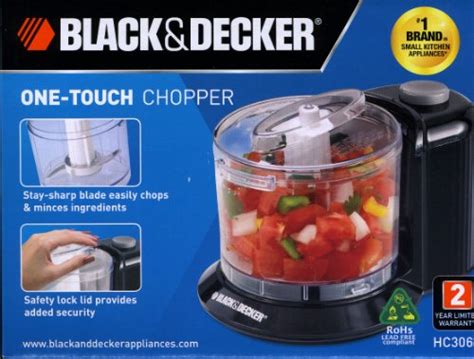 Black And Decker Hc306b 1 12 Cup One Touch Electric Chopper Cheap Food