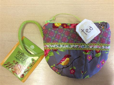 Cute Tea Cup Zippered Pouch The Pattern Is By Patchwork Pottery Diy