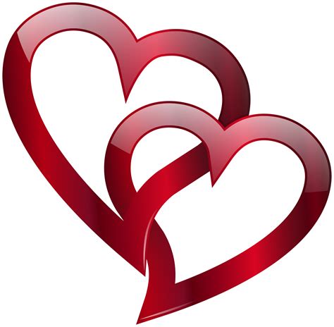 Red Double Heart Png Clip Art Image Gallery Yopriceville High