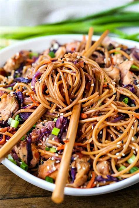 Healthy ramen noodle salad recipevegan chow down 12. Chicken Teriyaki Noodles | Quick, Healthy Dinner Idea ...