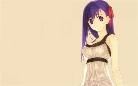 Wallpaper Illustration Anime Girls Purple Hair Cartoon Black Hair