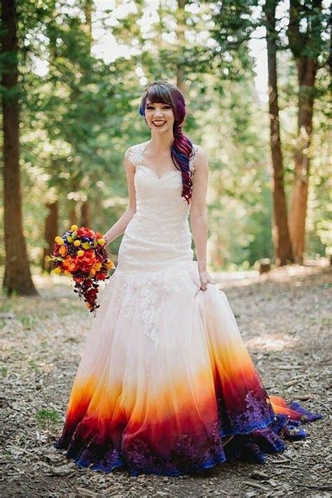 Tie Dye Wedding Dress Rpics
