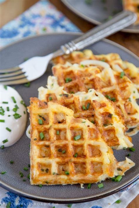 Season with salt and pepper, to taste. Egg & Cheese Hash Brown Waffles | Easy Breakfast Hack ...