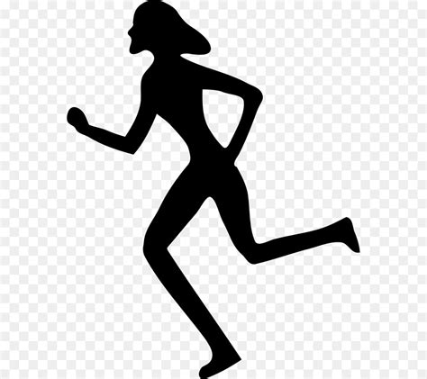 Running Woman Clip Art Running Silhouette Png Download 618800