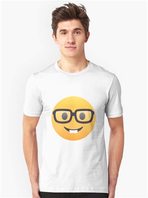 Joypixels Nerd Face Emoji T Shirt By Joypixels Redbubble