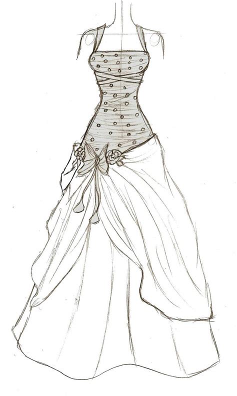 comment dessiner une robe au crayon instructions étape par étape pour dessiner une robe et des