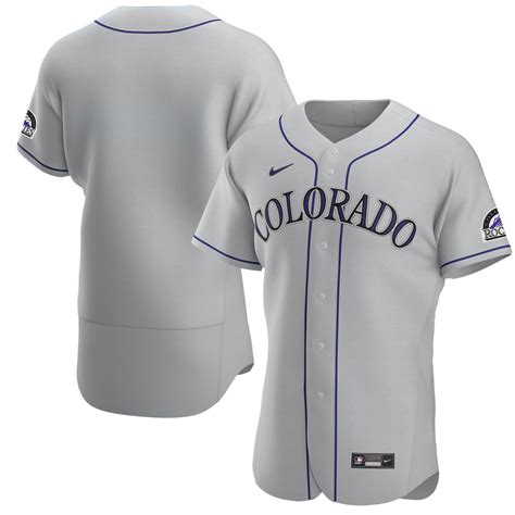 Colorado Rockies Gray Road Authentic Jersey By Nike