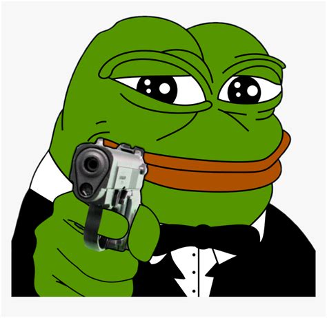 Pepe Meme Rarepepe Gun Delete Pepe Cheers Hd Png Download