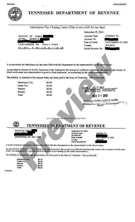Letter Of Testamentary In Tennessee Us Legal Forms
