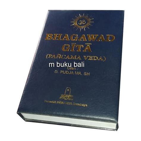 Jual Buruan Serbu Bhagawad Gita Pancama Veda Buku Hindu Shopee