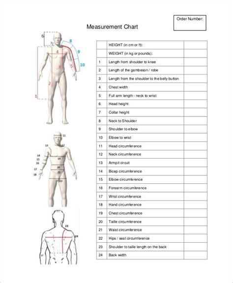 Printable Height Measurement Chart