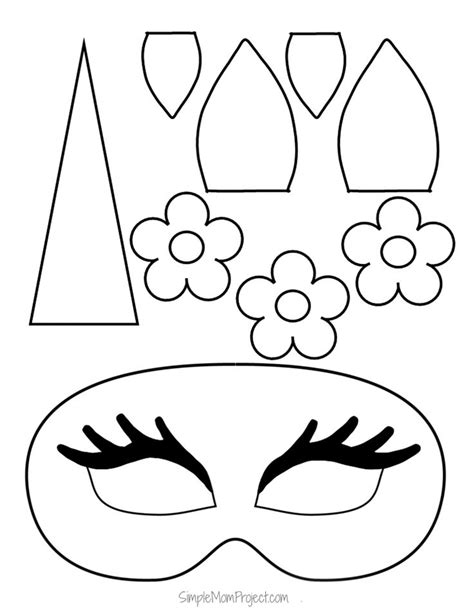 Scroll to see 19+ free printable unicorn coloring sheets and download them today! Unicorn Face Masks with FREE Printable Templates | Unicorn ...