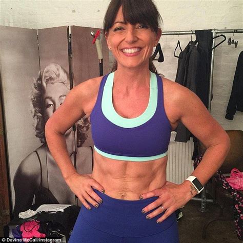 Davina Mccall Shows Off Rock Hard Abs In Lycra Clad Selfies