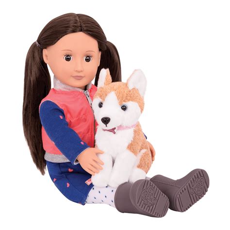 Our Generation Doll Leslie With Pet Dog
