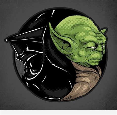 Yoda And Darth Vader Yin And Yang Star Wars Art Star Wars Tattoo