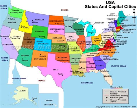 Usa Map With Major City Names