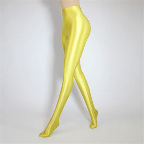Mjinm Women Sexy Oil Shiny Leggings Satin Glossy Opaque Yoga Fitness Jeggings Ebay
