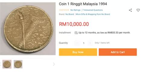 Duit lama & barang antik. Duit syiling RM 1 dijual pada harga RM 10,000! - Dah Tau Ker?!