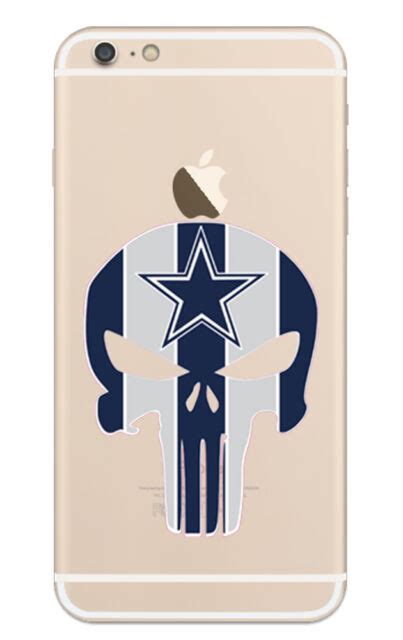 Dallas Cowboys Punisher Sticker Decal Full Color 3 Phone Tablet Etc