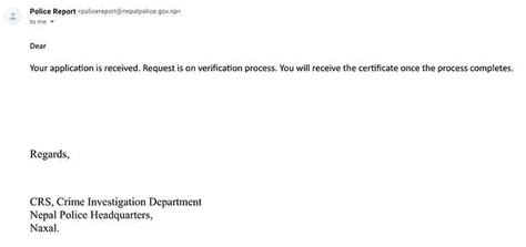 A tax clearance certificate confirms that an individual or entity: Nepal police clearance certificate - Sample documents