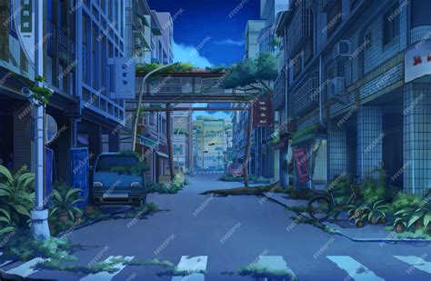 Abandoned Street At Night