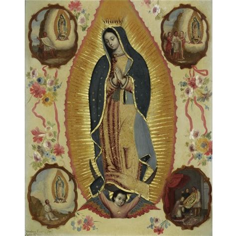 Nicol S Enr Quez La Virgen De Guadalupe Con Cuatro Apariciones Mutualart