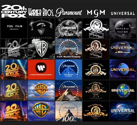 Heres How The Major Movie Studios Logos Have Changed Over Time The