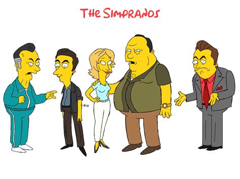 A Couple More Sopranos Characters In The Simpsons Style Ralternativeart