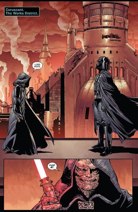 Darth Vader Vs Darth Sidious Lightsaber Duel Rstarwars