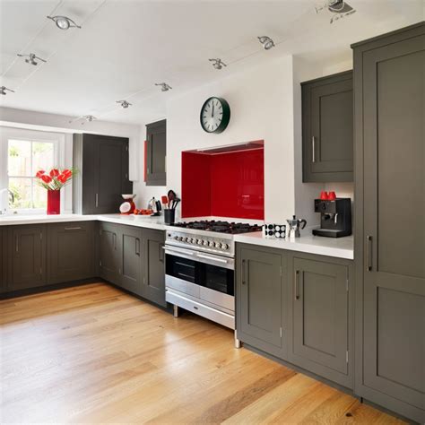 Grey And Red Kitchen Ideas Kitchen